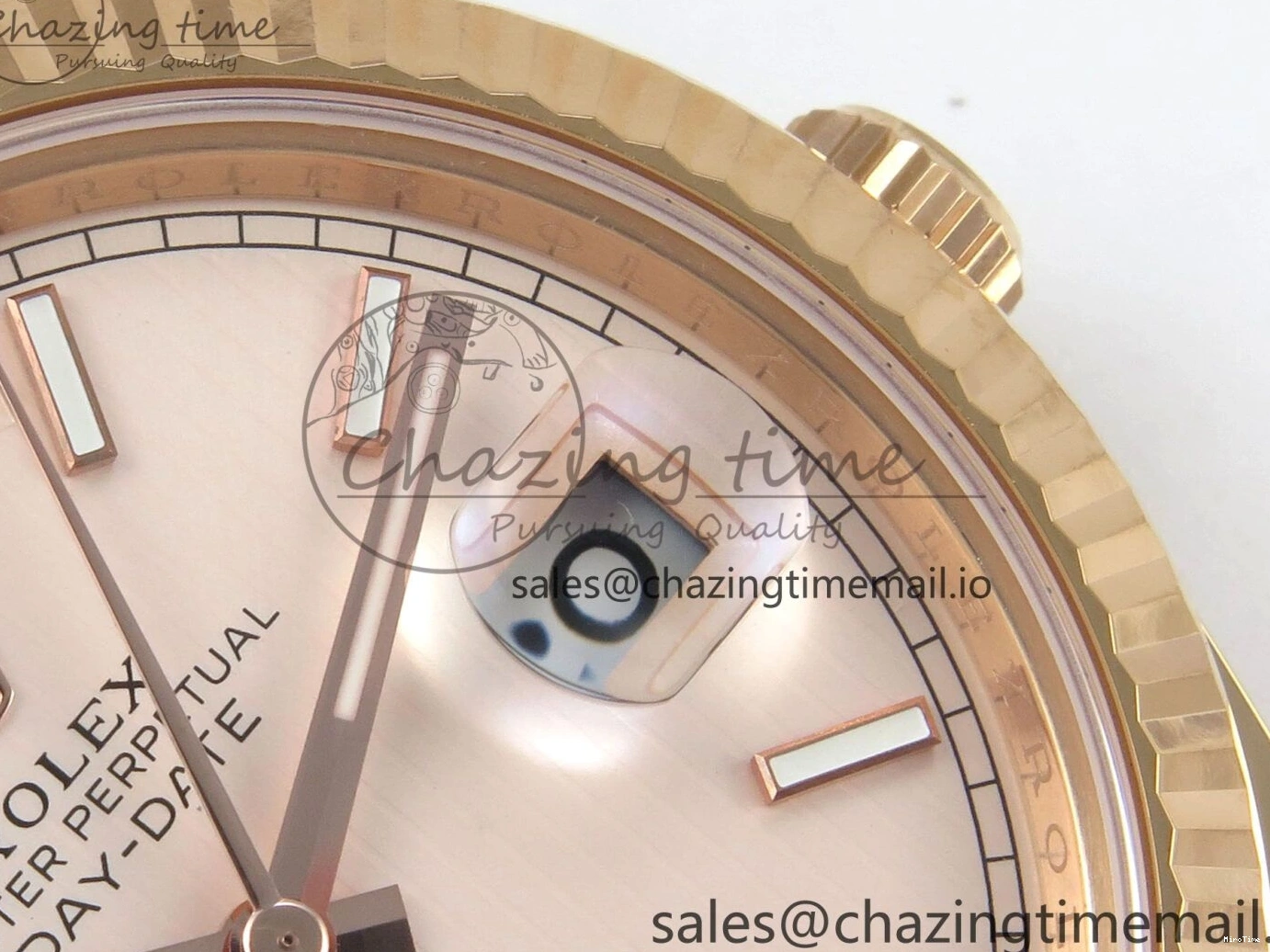 MiroTime 0113 Day Date 40 RG 228235 THBF 1:1 Best Edition RG Marker Dial on President Bracelet VR3255 V3 (Gain Weight) Seasonal 260